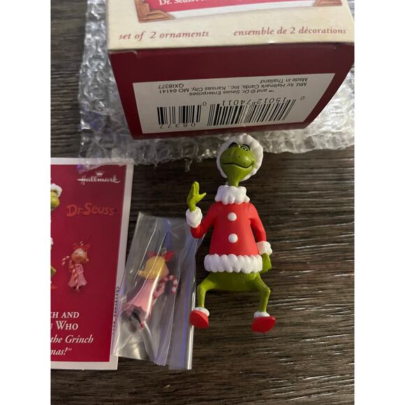 Grinch and Cindy Lou Who - 2003 Hallmark Ornament - NOB - Picture 3 of 3